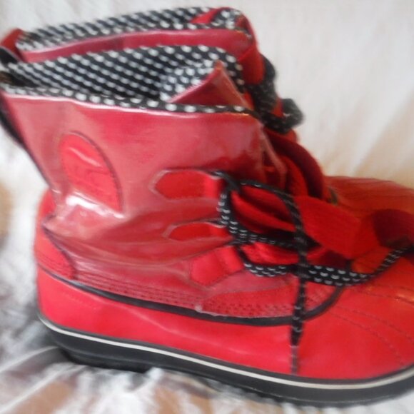 womens Red Sorel Winter Boots Womens Size 9 1/2 - Picture 2 of 9